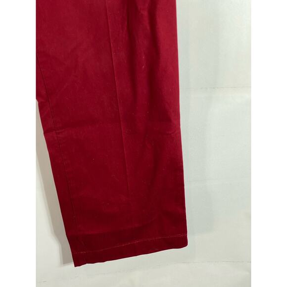 LACOSTE Men's Red Classic-Fit Straight-Leg Twill Chino Pant SZ 34 - Picture 8 of 14
